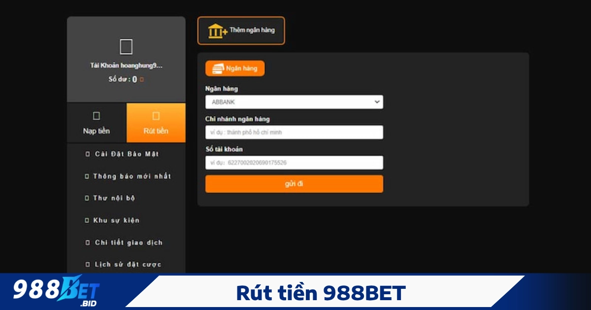 TRANG CHỦ 29 Rút tiền tại 988BET