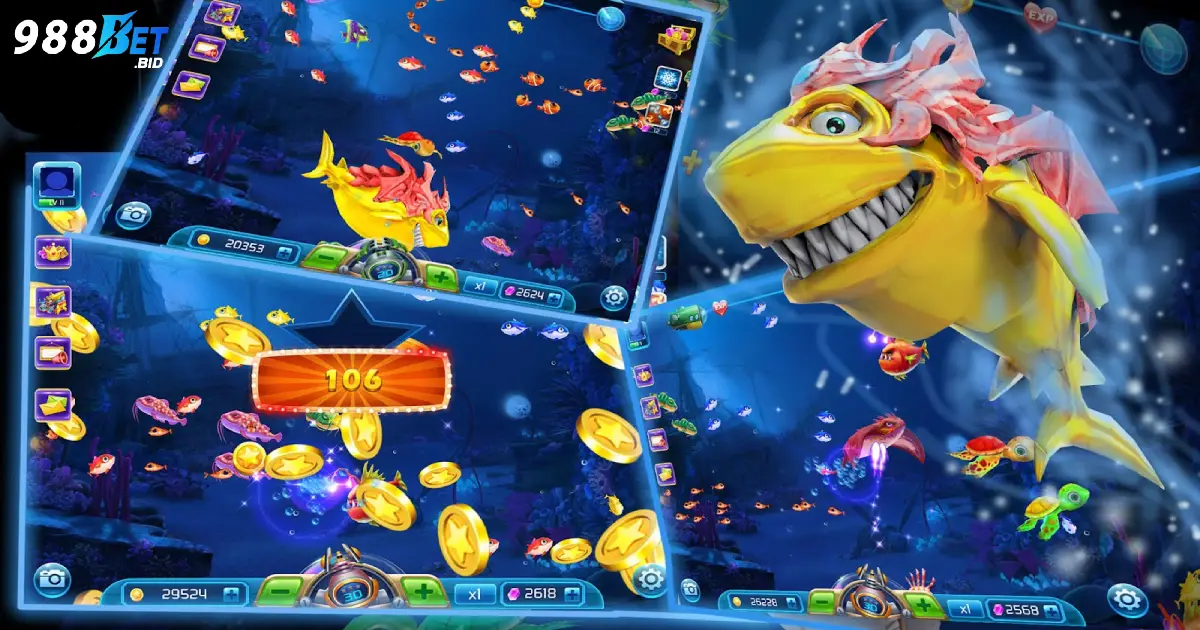 Bắn Cá Ăn Tiền Trực Tuyến 988BET - Cách Đặt Cược Hiệu Quả 4 Khi nào nên nhắm vào cá nhỏ và khi nào nên săn cá boss?