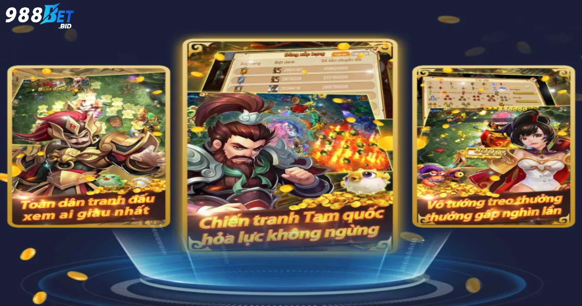 Bắn cá Tam Quốc là gì? Giới thiệu trò chơi đổi thưởng hấp dẫn tại 988BET